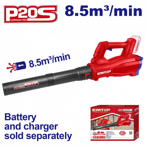 Gradina - Suflanta fara acumulator si incarcator, 8.5m3/min - ELAB20323, EMTOP