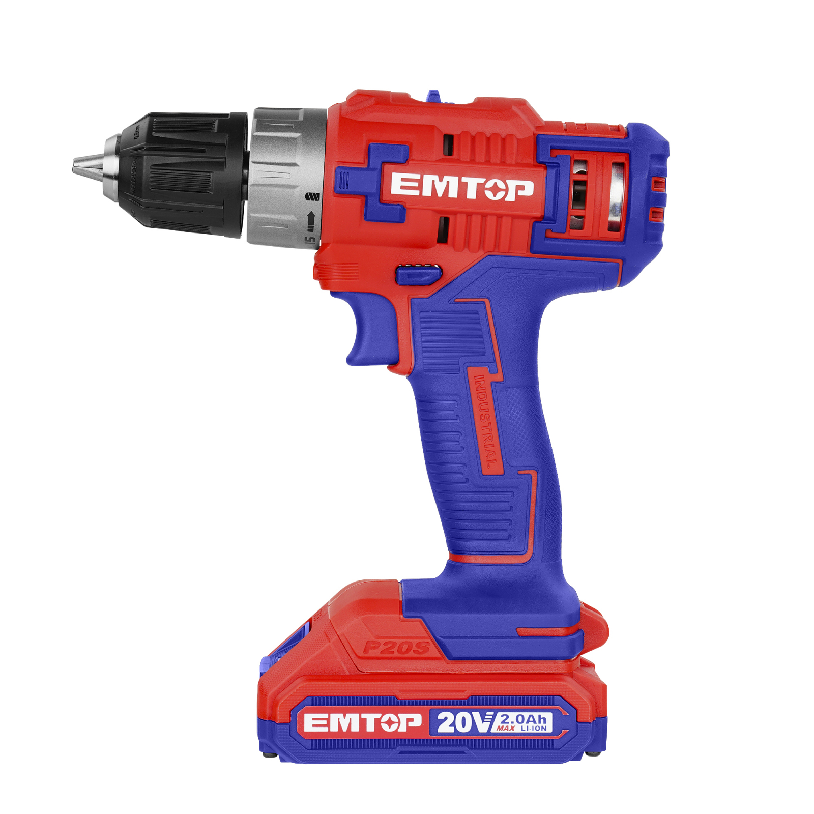 Masina de gaurit si insurubat EMTOP ECDL6200118, Acumulator 2.0 Ah, Cuplu 45 Nm, Ideala pentru bricolaj [3]