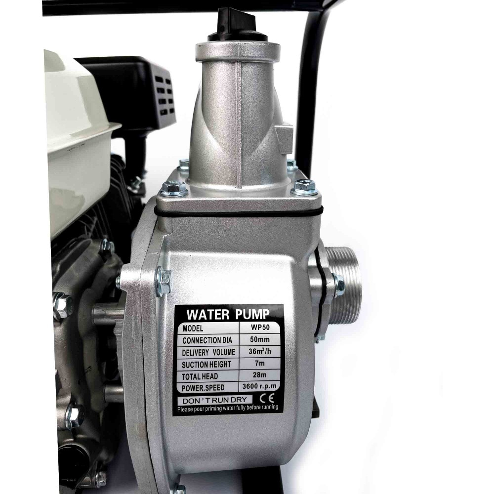 Motopompa pe benzina DDT Profesional, Putere 6.5 CP, Debit 30 mc/h, Inaltime 28 m, Ideala pentru irigatii [3]