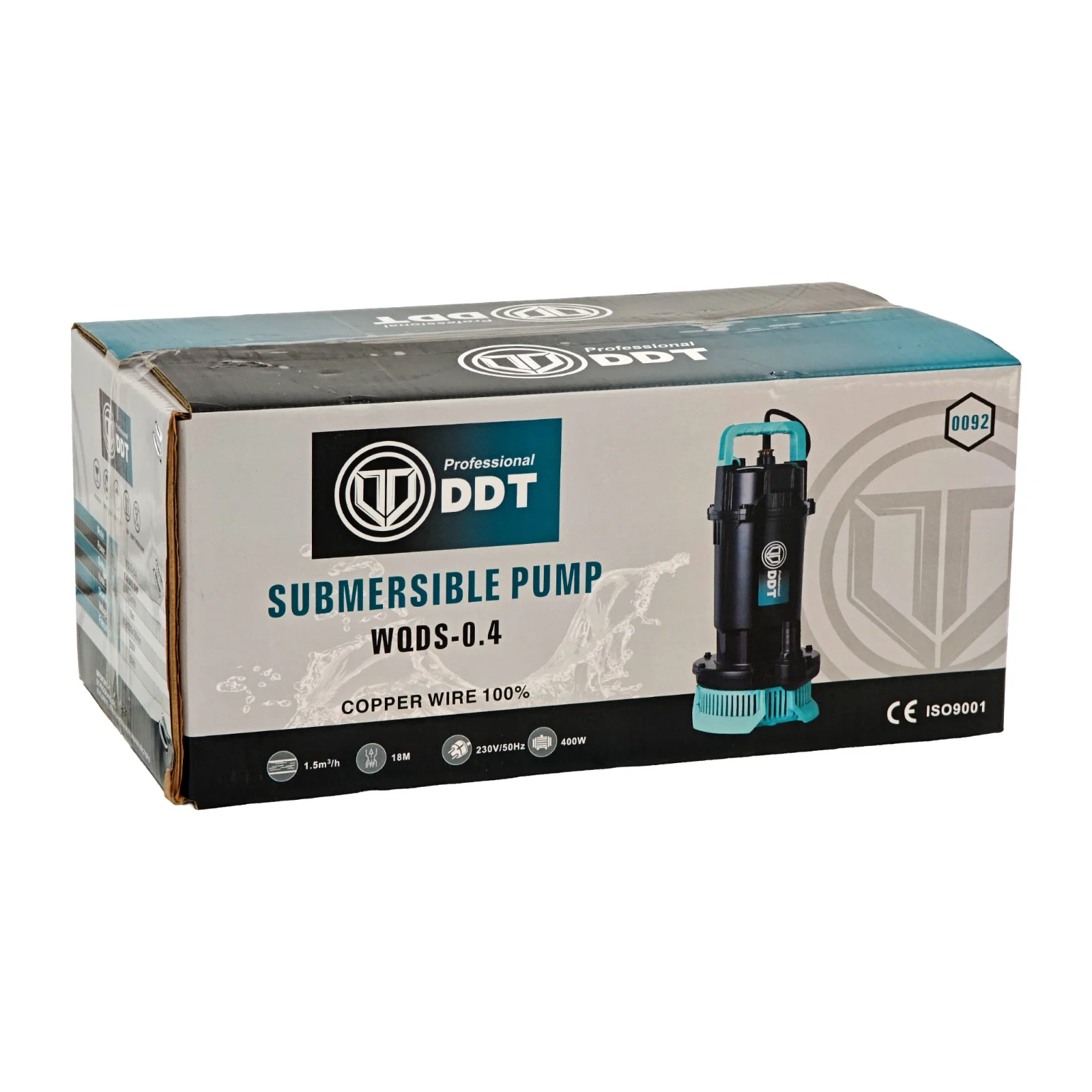 Pompa submersibila apa curata DDT WQDS-0.4, Putere 0.5 CP, Debit 1.5 mc/h, Refulare 18 m, Bobinaj cupru masiv [4]
