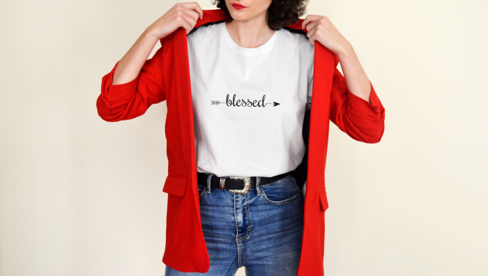 Model tricou "Blessed" [2]