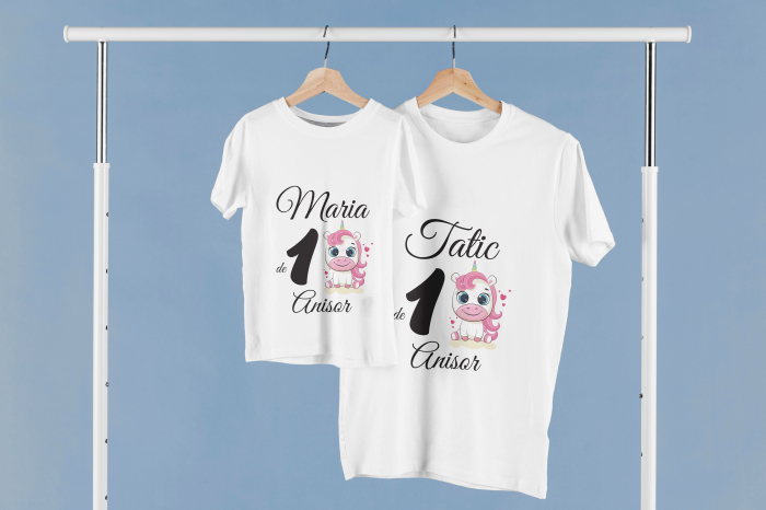 Set Tricouri Model "Unicorns" -  Aniversare 1 Anisor [3]