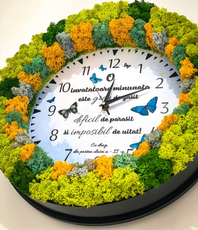 Ceas cu Licheni stabilizati Personalizat [1]