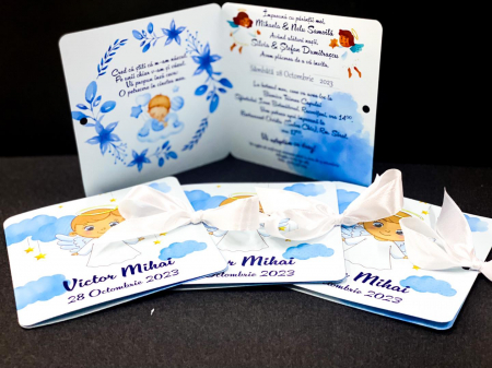 Invitatii Botez - Invitatie Botez Ingeras