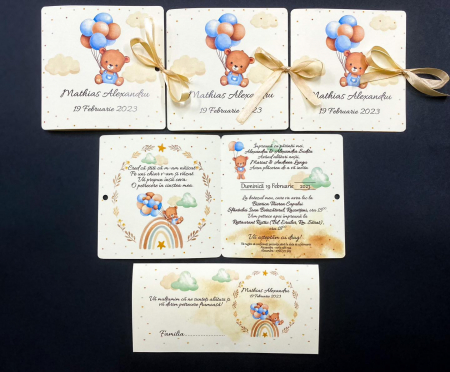 Invitatii Botez - Invitatie Botez Ursulet