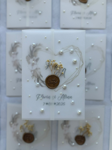 Invitatie cu sigiliu si perle [0]