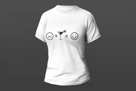 Dama - Model tricou "Happy Drink Face"