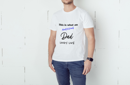Model tricou "This is what an AWESOME dad looks like" [1]