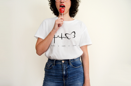 Dama - Model tricou "Faith, Hope, Love"