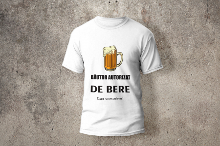 Tricouri personalizate - Bautor autorizat de bere