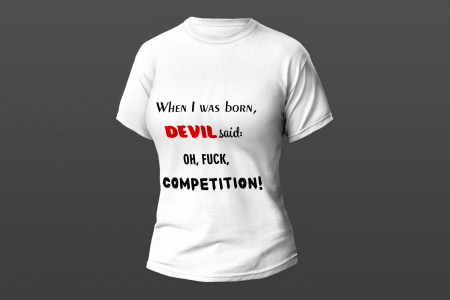 Dama - Tricou model "Devil sald.."