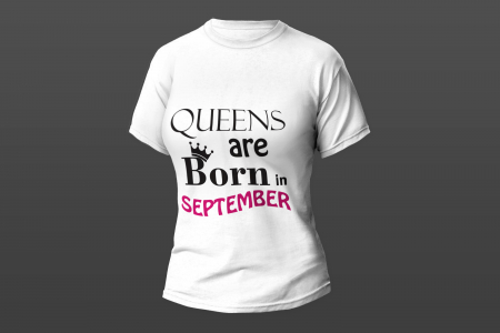 Tricouri personalizate - Queens are born in September
