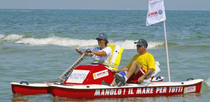 Dispozitiv manual de deplasare a hidrobicicletelor - Manolo [2]