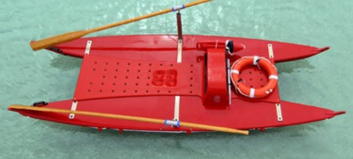 Barca de salvamar cu vasle Baylife fibra de sticla Martini Nautica [3]