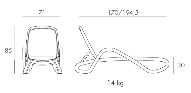 Sezlonguri plaja Alfa [2]