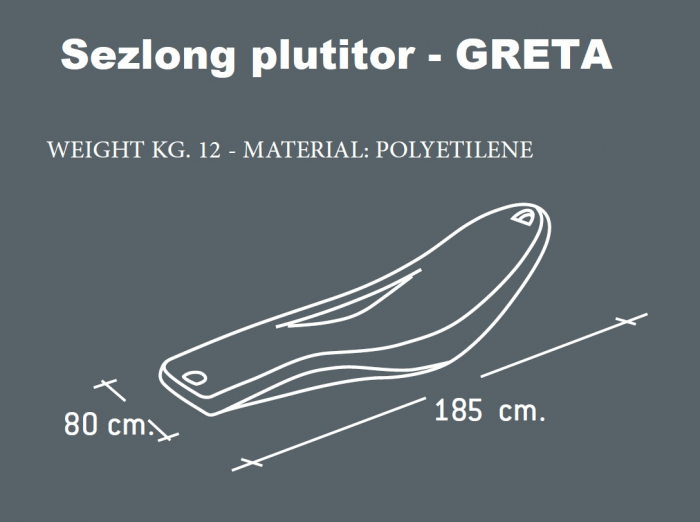 Sezlong plutitor Greta plaja /piscina [5]