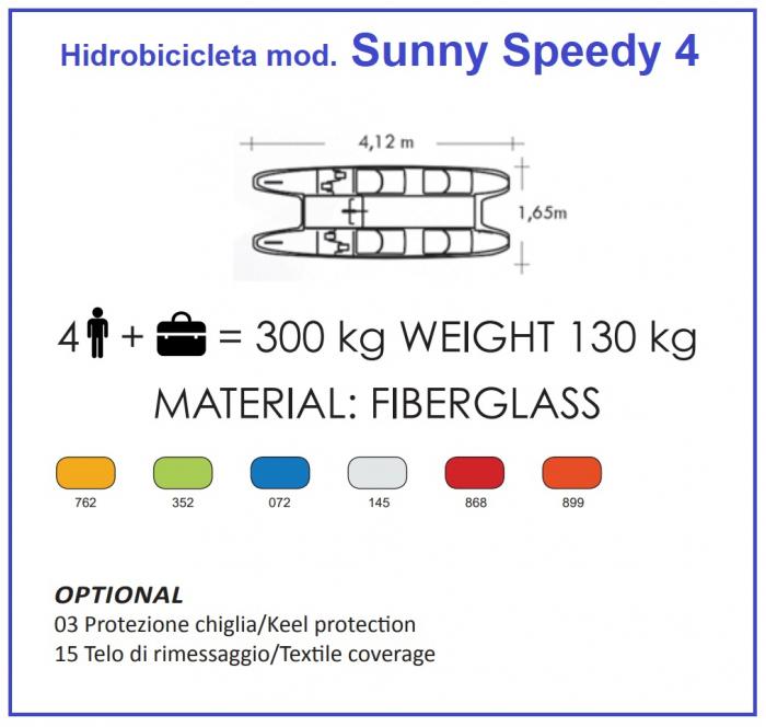 Hidrobicicleta Sunny Speedy 4 de patru persoane [3]
