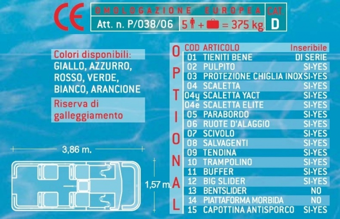 Hidrobiciclete 5 persoane fibra de sticla Sunny Time Special Martini Nautiche Costruzioni [7]