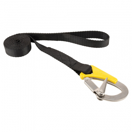 Articole nautice - SAFETY LINE 1 -  linie de siguranta cu 1 carlig din inox si bucla