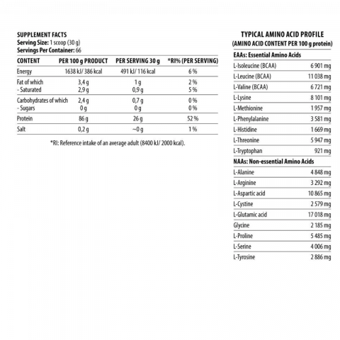 Shadowhey Isolate Proteină din Zer 2kg, 66 Porții [1]