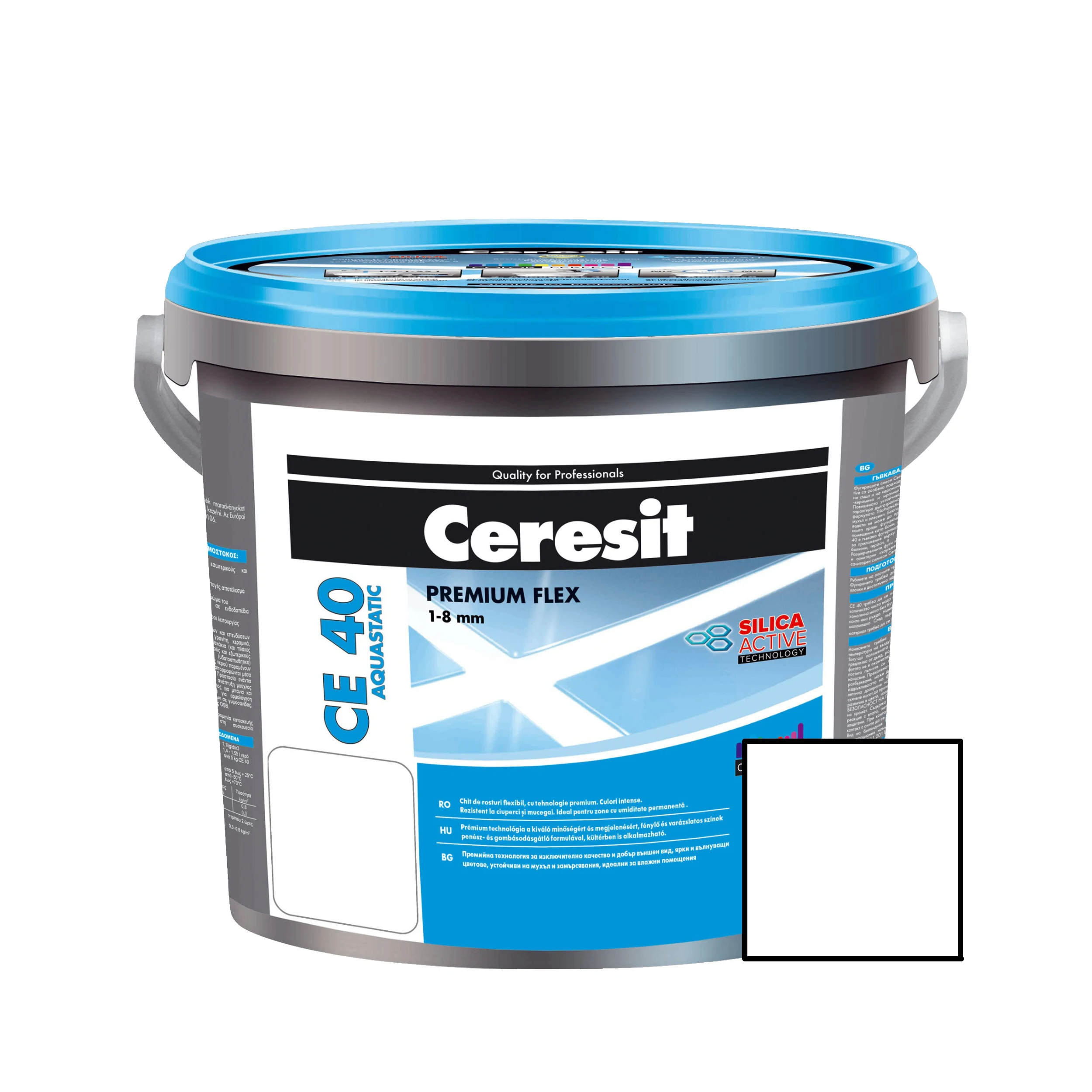 Chit de rosturi gresie si faianta Ceresit CE 40, alb, interior / exterior, 5 kg [1]