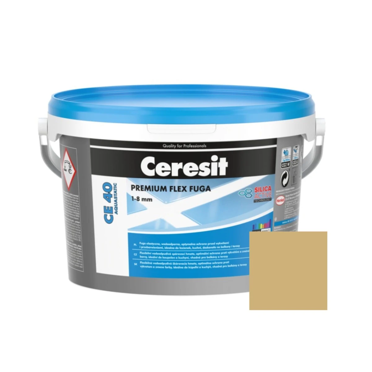 Chit de rosturi gresie si faianta Ceresit CE 40, caramel, interior / exterior, 2 kg [1]