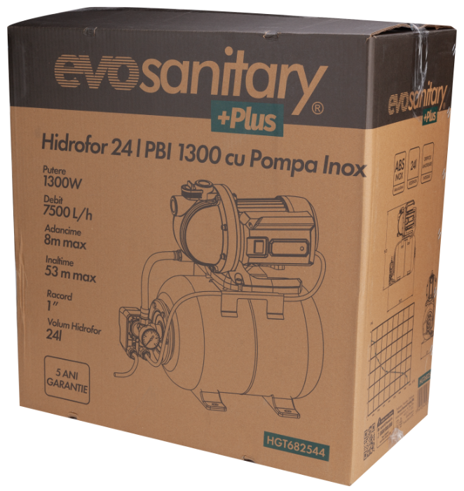 Hidrofor 24l PBI cu Pompa Inox [2]