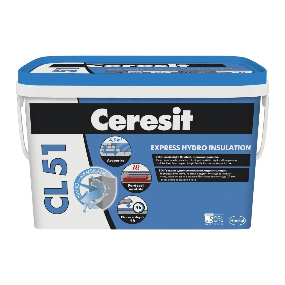 Hidroizolatie flexibila, impermeabila, Ceresit CL 51, 5 kg [1]