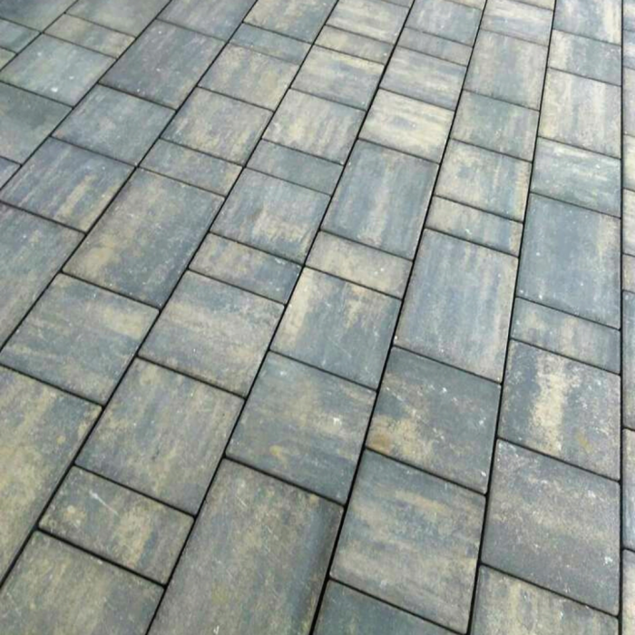 Pavaj rezidential Semmelrock, Rettango, mix 3 elemente, gri galbui, 60 mm [2]