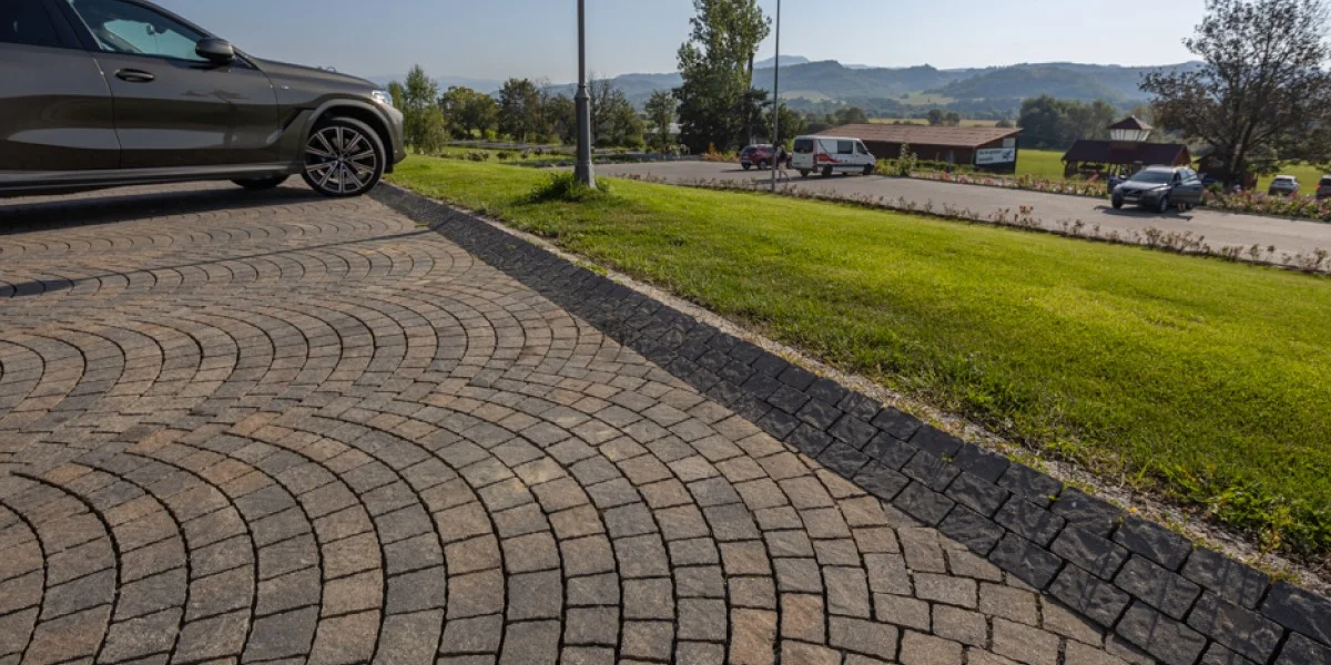 Pavaj Semmelrock ARTE arc de cerc 6cm combi gri vulcanic [2]