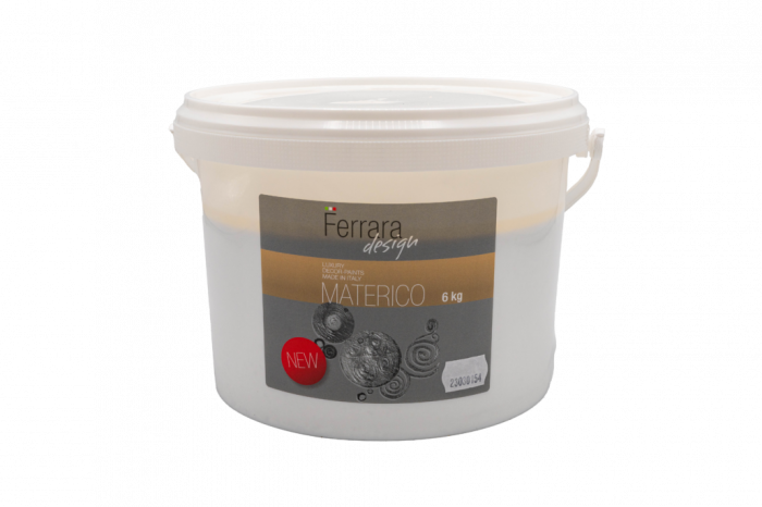 Tencuiala decorativa Materico XT, Ferrara Design, alba, pentru interior, 6 kg [2]
