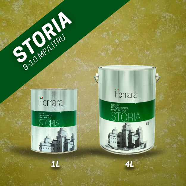 Vopsea decorativa Storia, Ferrara Design, pe baza de apa, pentru interior [1]