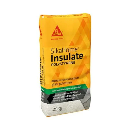 Adezivi - SikaHome Insulate Polystyrene - Adeziv și Masă de Șpaclu pentru Izolare Termică