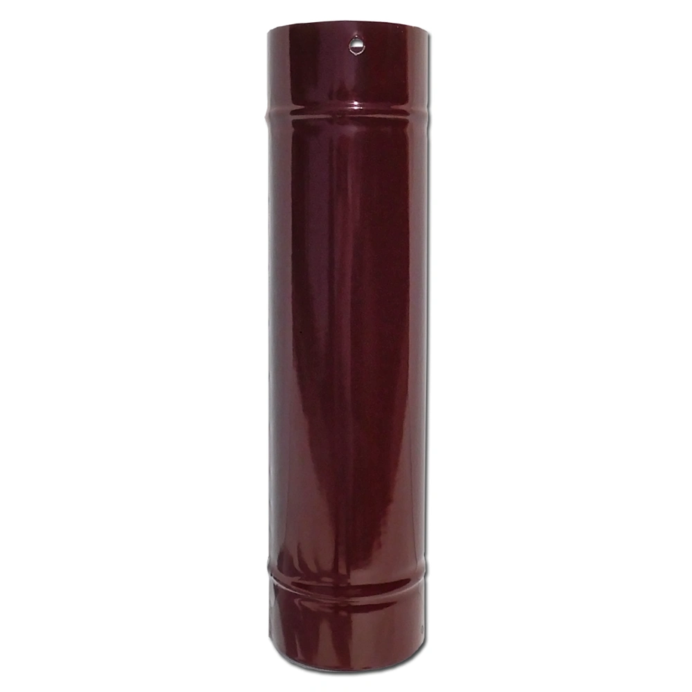 Accesorii pentru soba/seminee - Burlan din tabla emailata, maro, D: 120 mm, L: 1 m