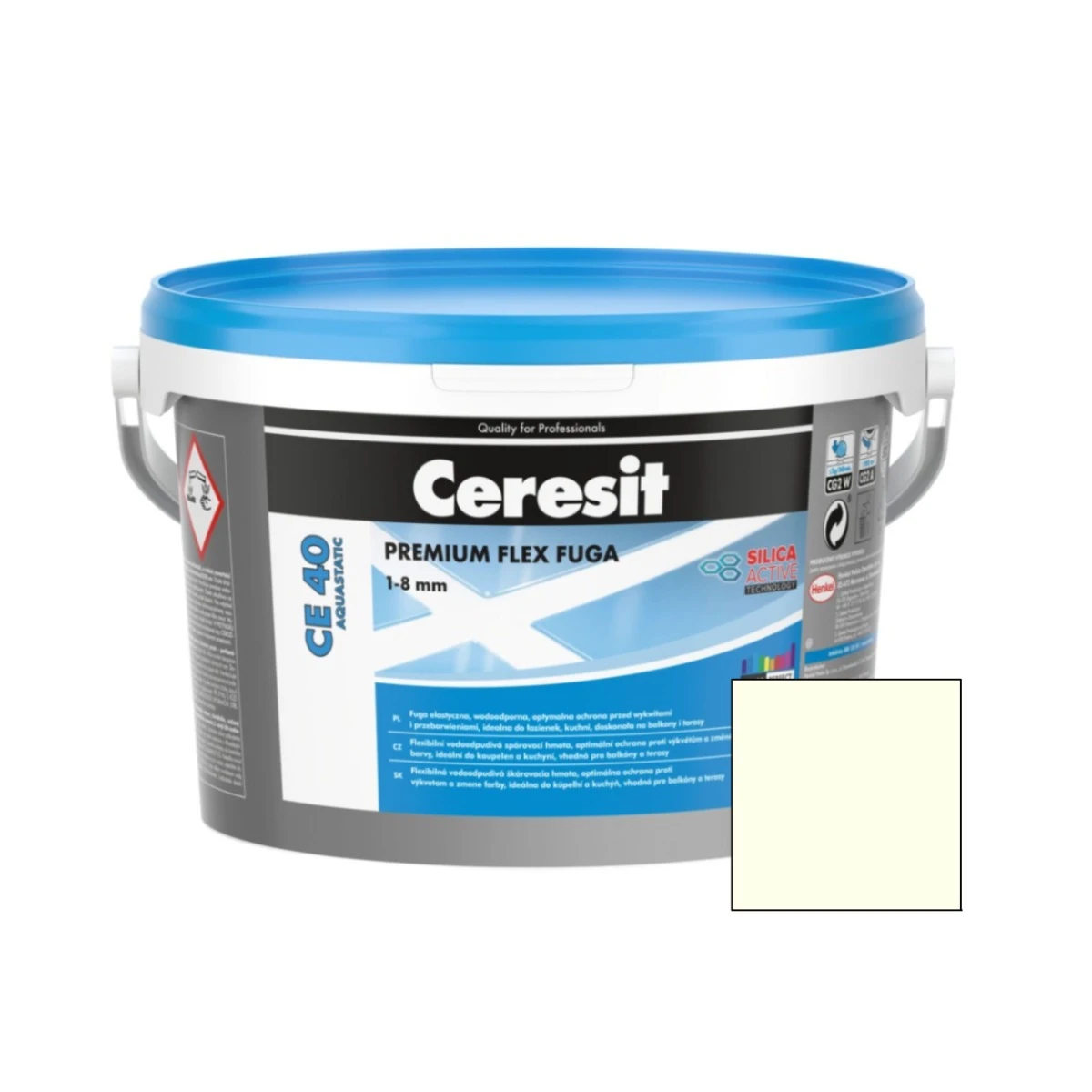 Produse - Chit de rosturi gresie si faianta Ceresit CE 40, alb, interior / exterior, 2 kg