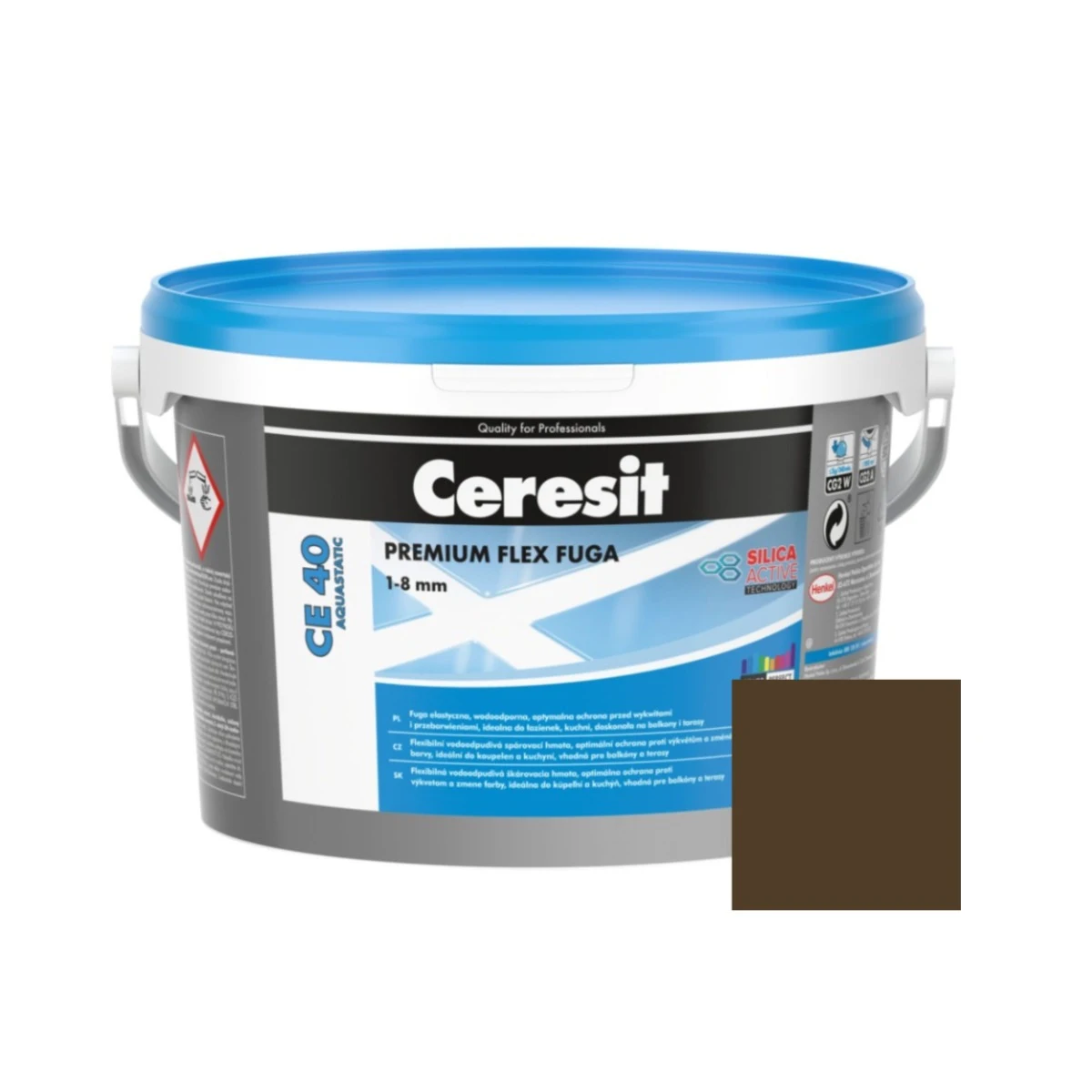 Produse - Chit de rosturi gresie si faianta Ceresit CE 40, chocolate, interior / exterior, 2 kg