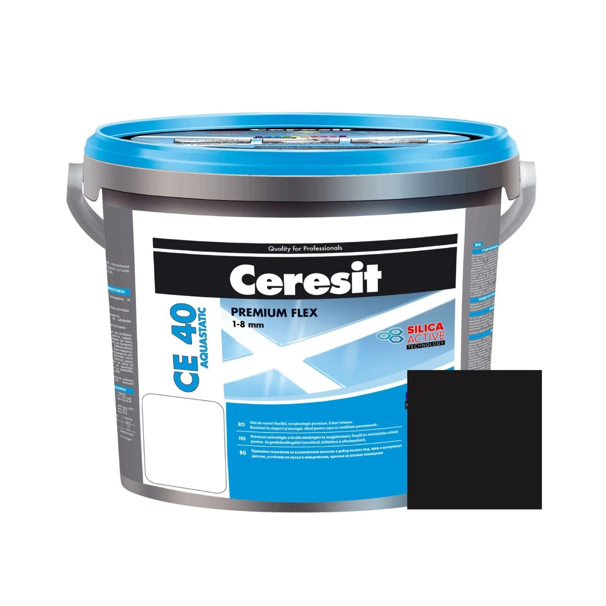 Vopsea si tencuieli decorative - Chit de rosturi gresie si faianta Ceresit CE 40, coal, interior / exterior, 5 kg