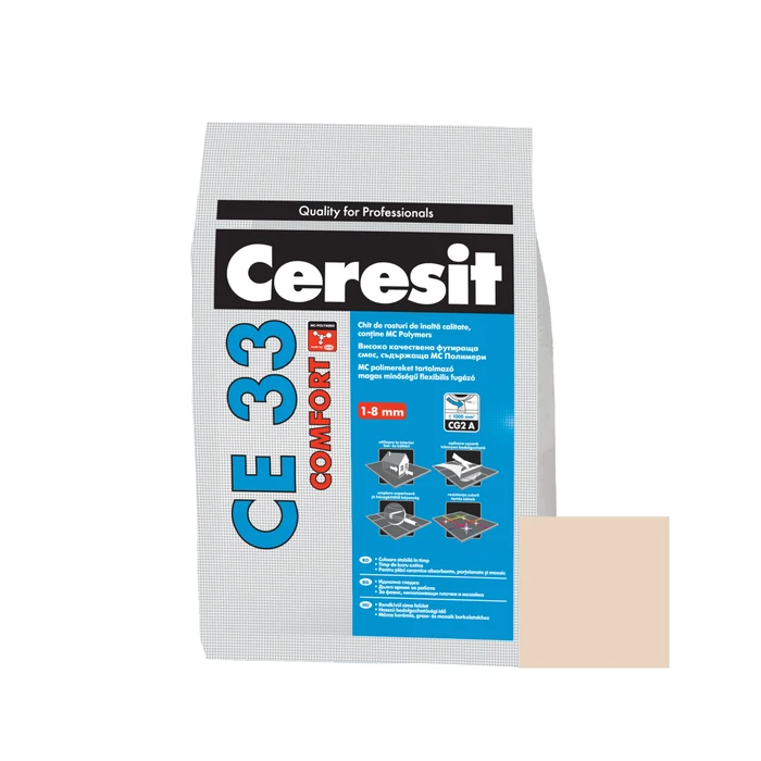 Tencuieli si mortare - Chit pentru rosturi Ceresit CE 33, natura, 2 kg