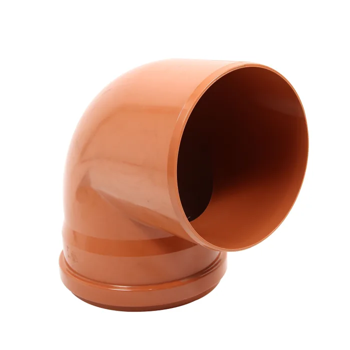 Cot PVC canalizare exterioară cu inel, D 400 mm, 87°, portocaliu [2]