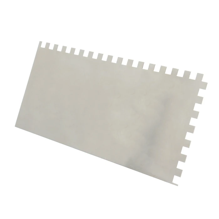 Accesorii tencuieli - Gletieră zimțată Lumy Tools 270x130 mm dinți 8x8mm, mâner din plastic