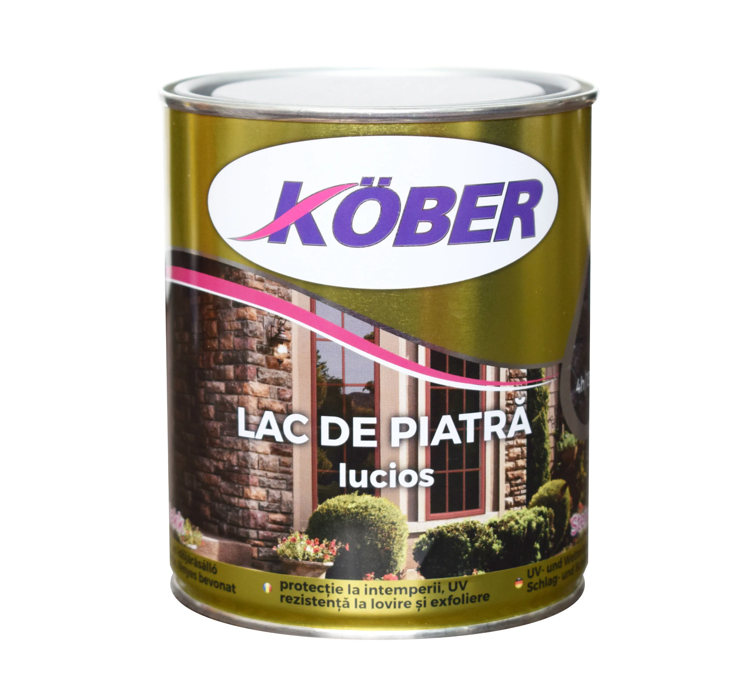Vopsea si tencuieli decorative - Lac pentru piatra Kober Ideal, interior / exterior, transparent, 0.75 L