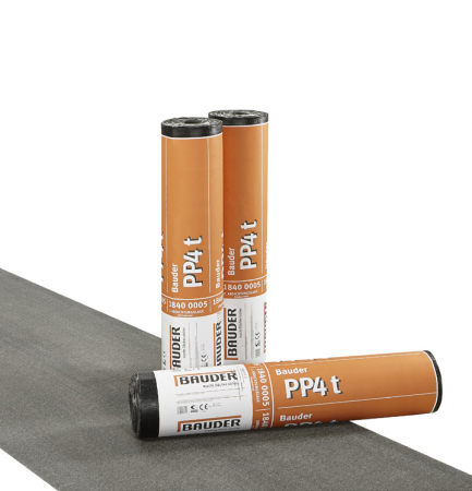 Folii izolatoare - Membrana bituminoasa Termosudabilă Bauder PP4 T, 4mm