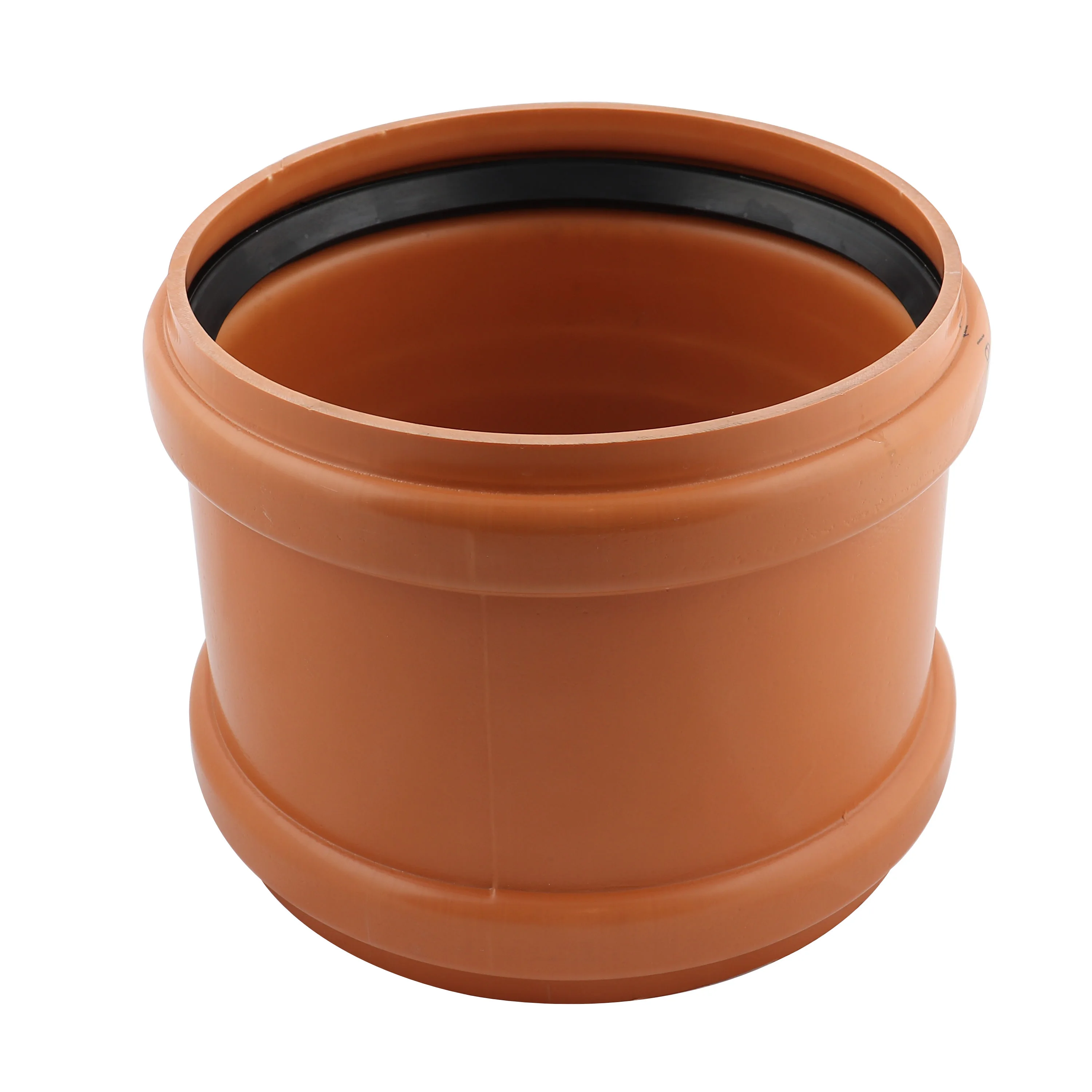 Produse - Mufă PVC cu inel D 400 mm, pentru îmbinare țevi, portocaliu