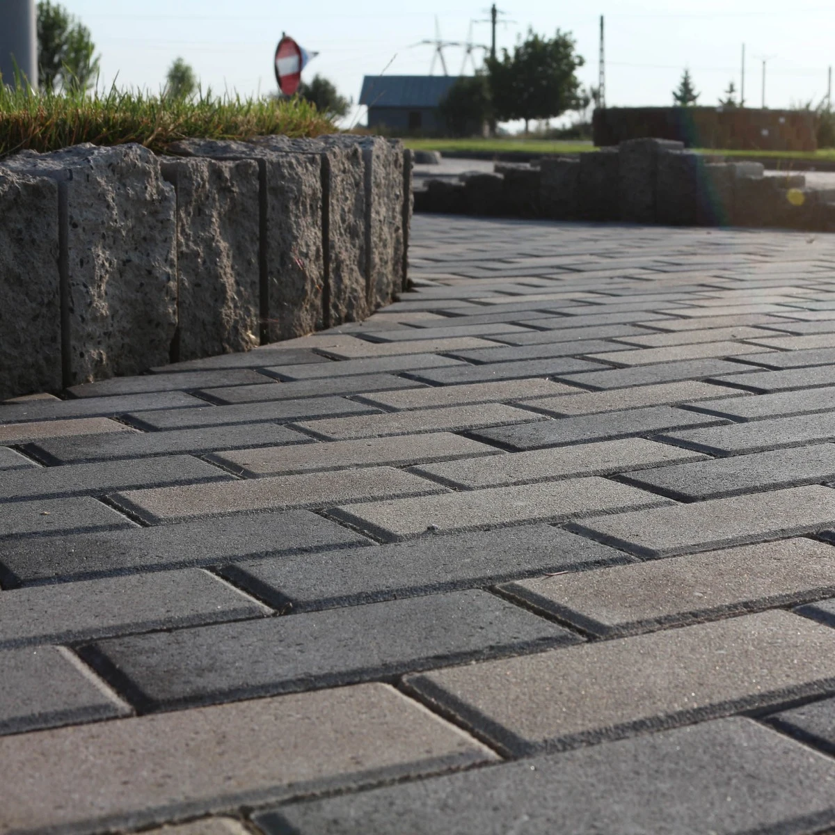 Pavaj rezidential Elis Pavaje, Dreptunghi D2, gri ciment, 200 x 100 x 60 mm [1]