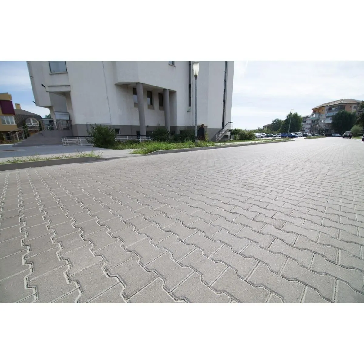 Pavele - Pavaj rezidential Elis Pavaje, dublu T - T1, gri ciment, 200 x 165 x 60 mm