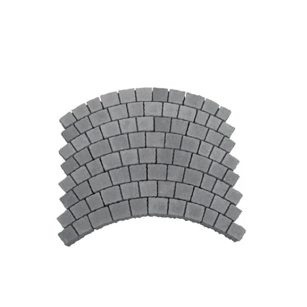 Pavele - Pavaj Semmelrock ARTE arc de cerc 6cm combi gri vulcanic