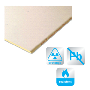 Placi gips carton - Placă din gips-carton Knauf SAFEBOARD DF13 (GKF 12,5mm), 2500x625x12,5 mm