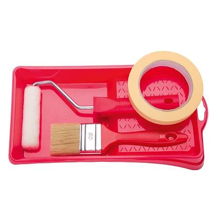 Accesorii tencuieli - Set zugravit Hardex, trafalet, tavita, pensula, banda mascare adeziva, 14 x 30 cm, 10 cm