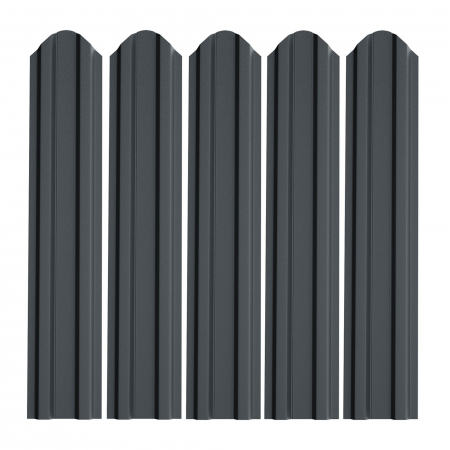 Armaturi, fundatii si produse metalurgice - Sipca metalica gard, otel, 1700 x 92.9 x 0.40 mm, negru, aspect mat