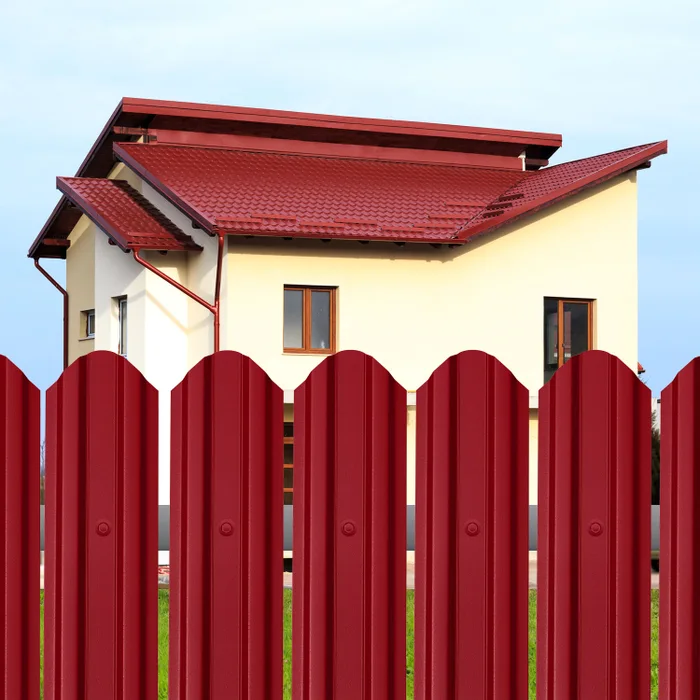 Garduri metalice - Sipca metalica gard rosu 3011 1700 mm x 0.45 mm